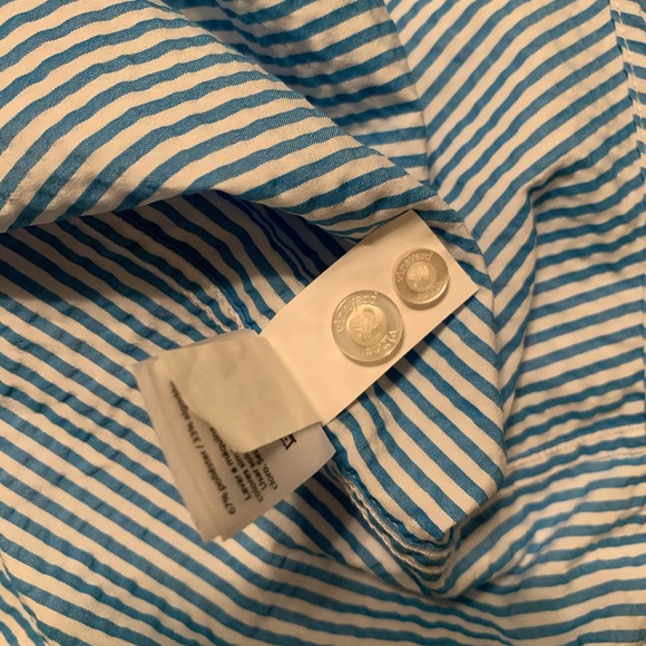 Vineyard Vines Seersucker Pinstripe Dress Shirt - Picture 8 of 8